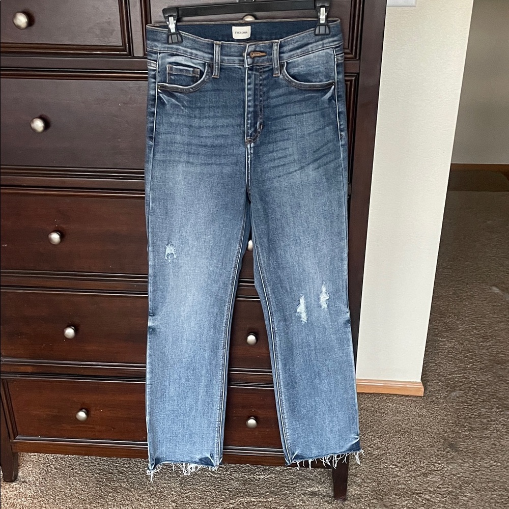 Sneak Peek Blue Straight Leg Jeans